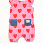 Jersey hearts romper - Size 000