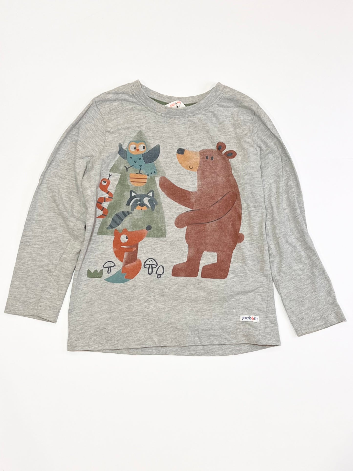 Grey animals top - Size 4