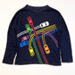 Navy cars top - Size 4-5