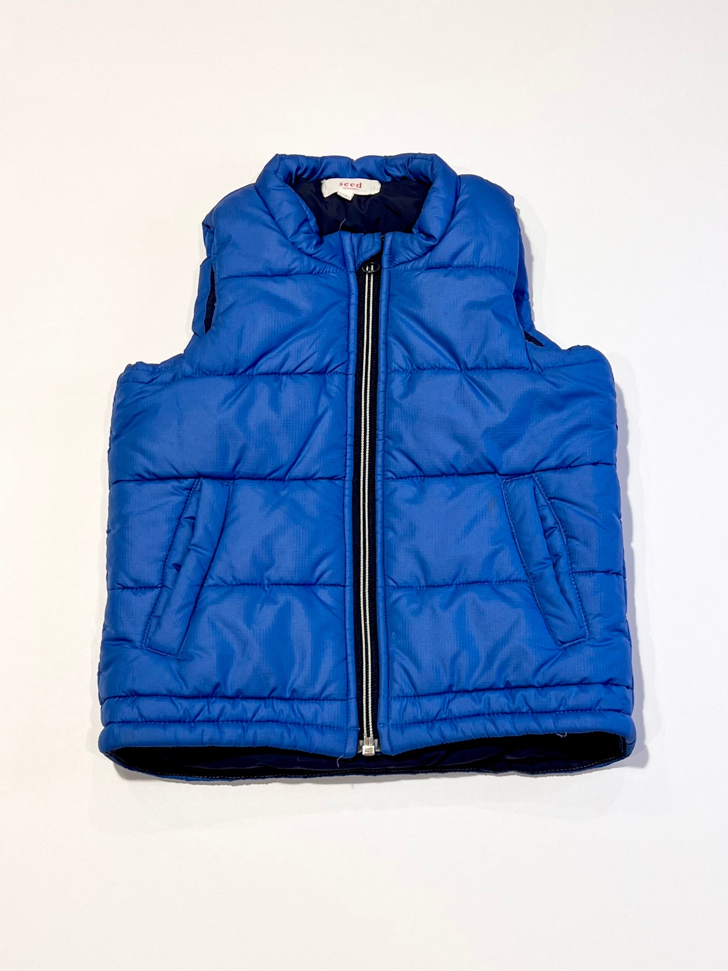 Blue puffer vest - Size 4-5