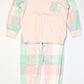 Pink checkered pyjamas - Size 4