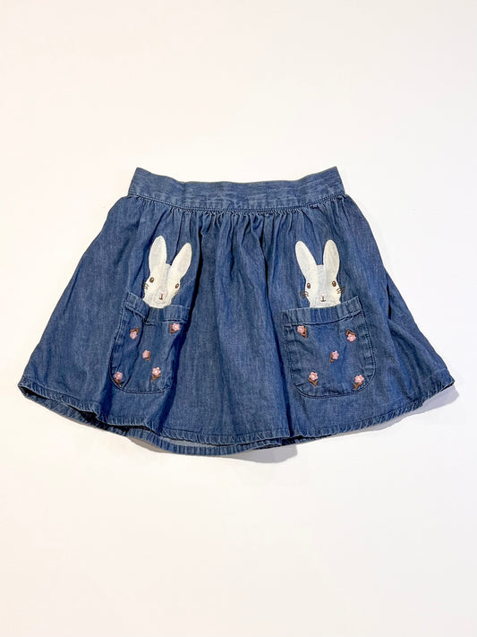 Chambray bunny skirt - Size 4