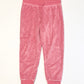 Pink velour trackies - Size 4