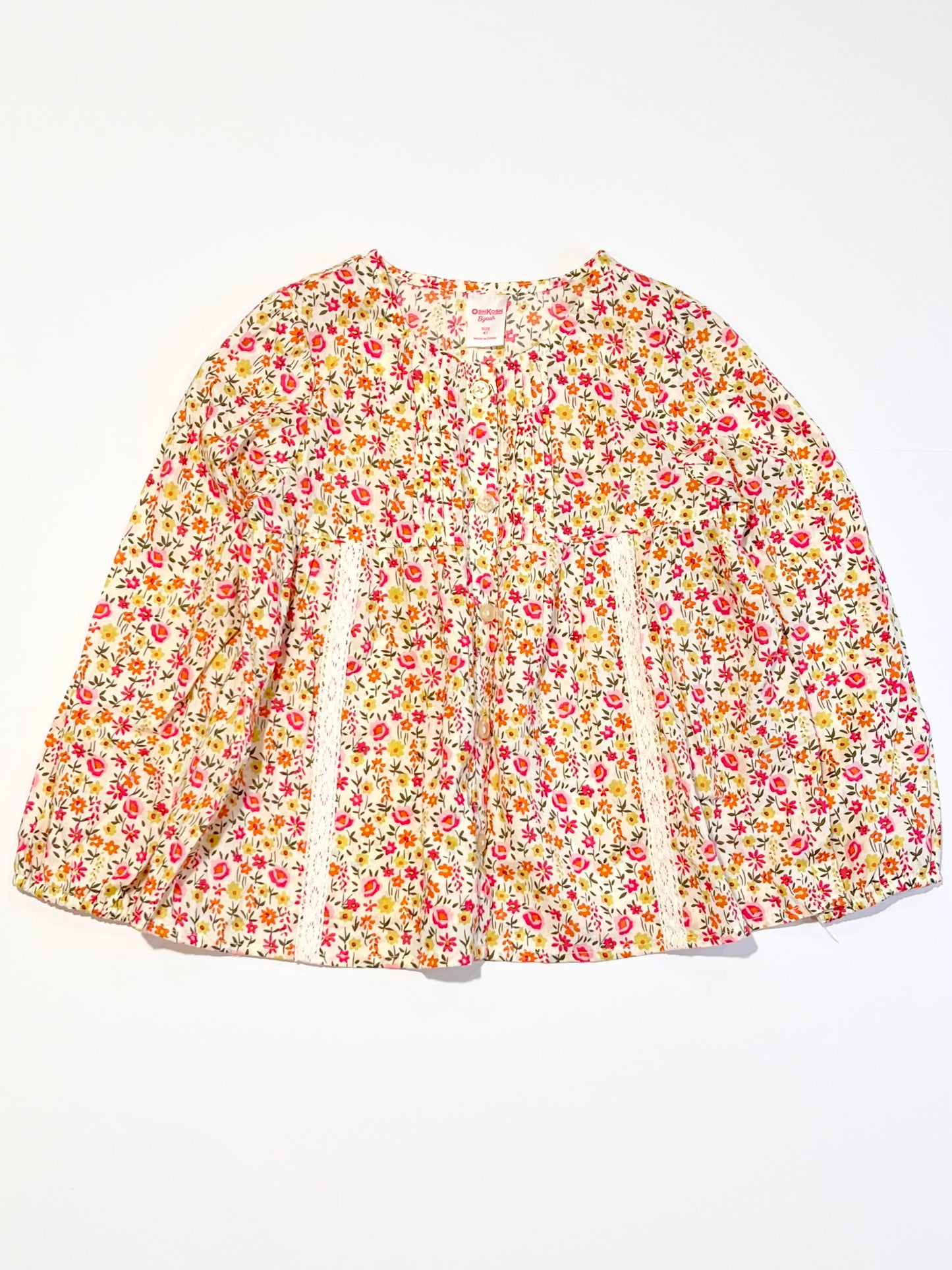 Floral cotton top - Size 4