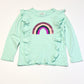 Sequined rainbow top - Size 4