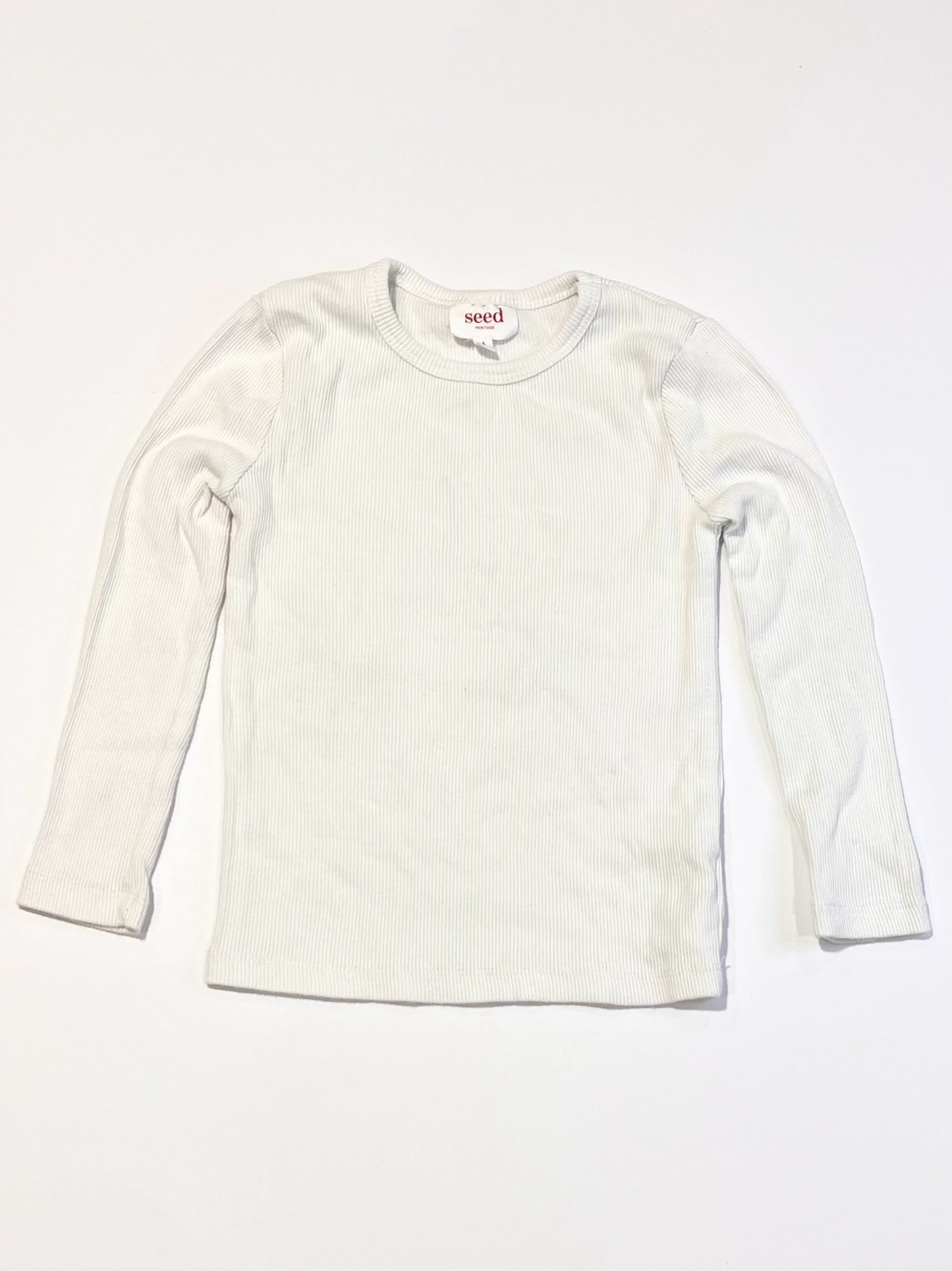 White ribbed top - Size 4