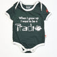 Green tradie bodysuit - Size 000