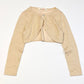 Gold cropped cardigan - Size 4-6