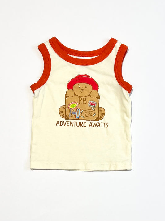 Paddington Bear singlet - Size 0000