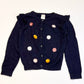 Navy pompom cardigan - Size 4