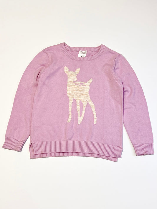 Deer knit jumper - Size 4