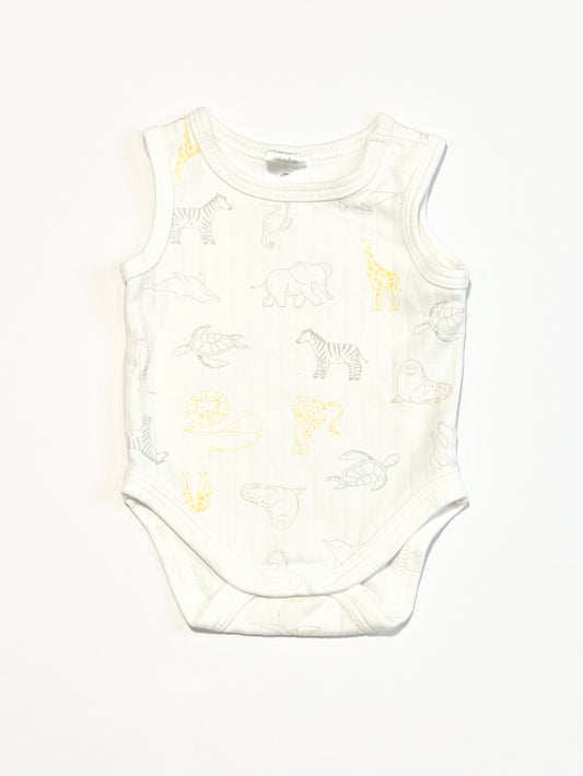 Ribbed animals bodysuit - Size 0000