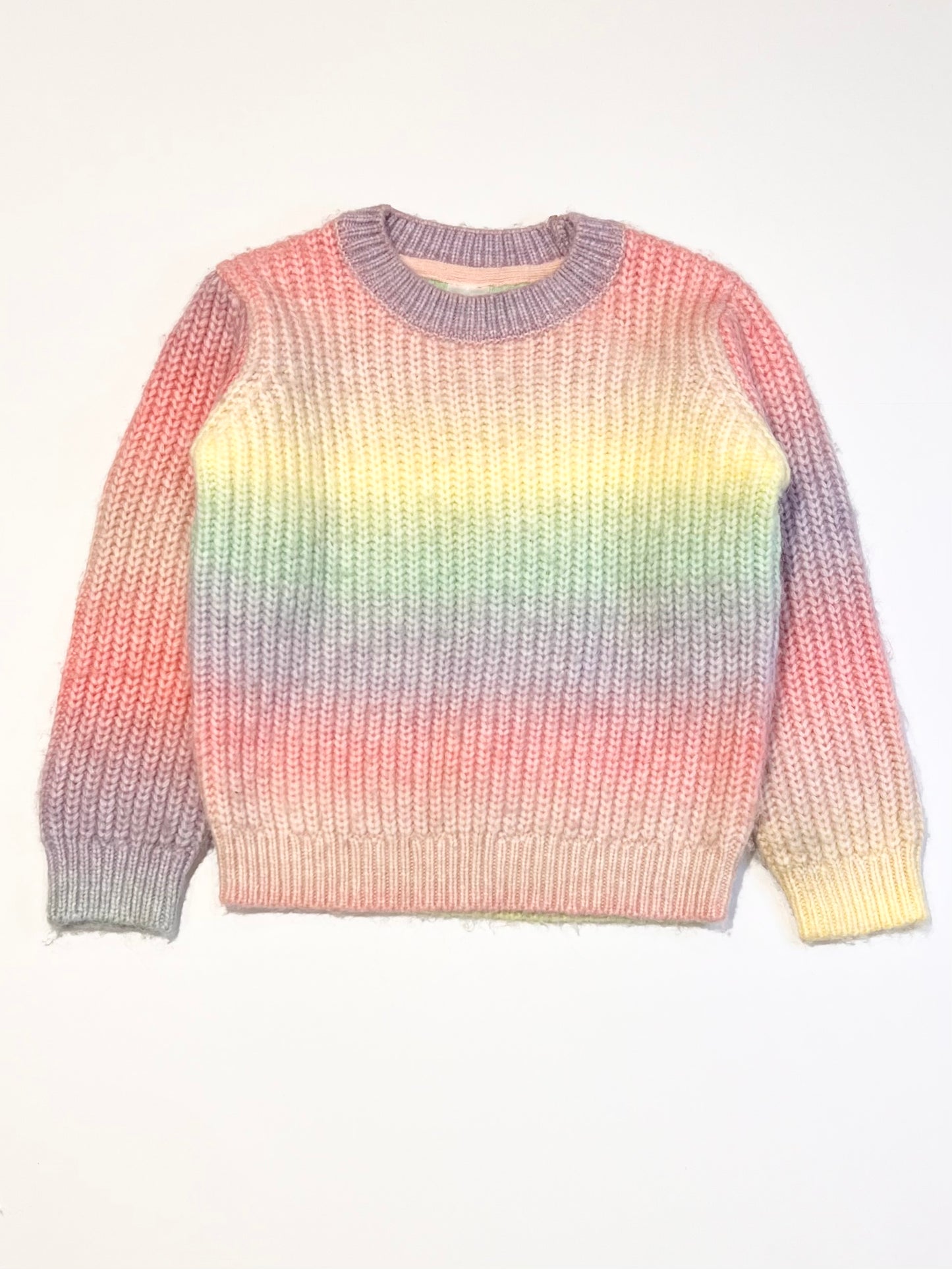 Rainbow knit jumper - Size 4
