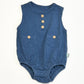Blue henley bubblesuit - Size 0000