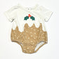 Christmas pudding bubblesuit - Size 0000