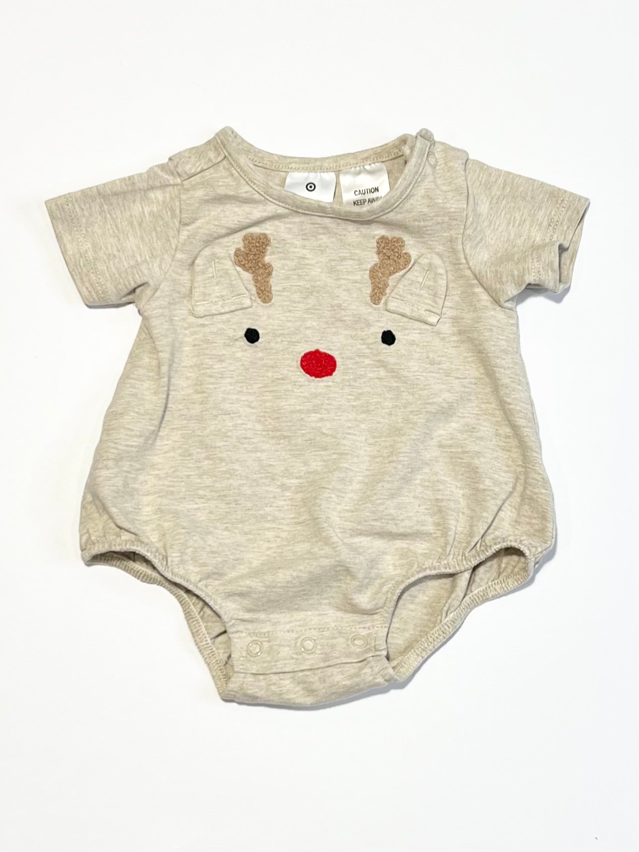 Christmas reindeer bubblesuit - Size 0000