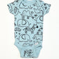 Blue animals bodysuit - Size 0000