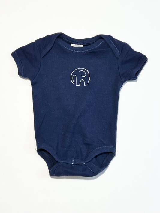 Navy elephant bodysuit - Size 0000