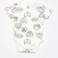 White pups bodysuit - Size 0000