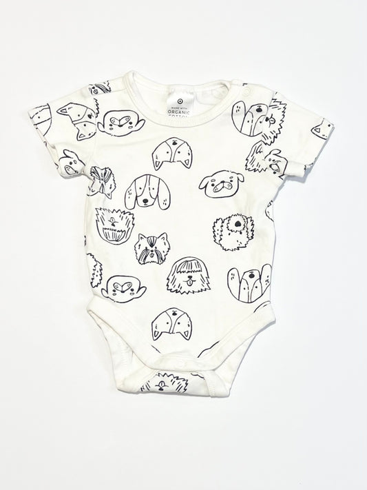 White pups bodysuit - Size 0000