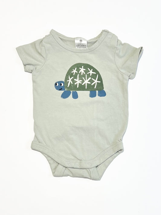 Green turtle bodysuit - Size 0000
