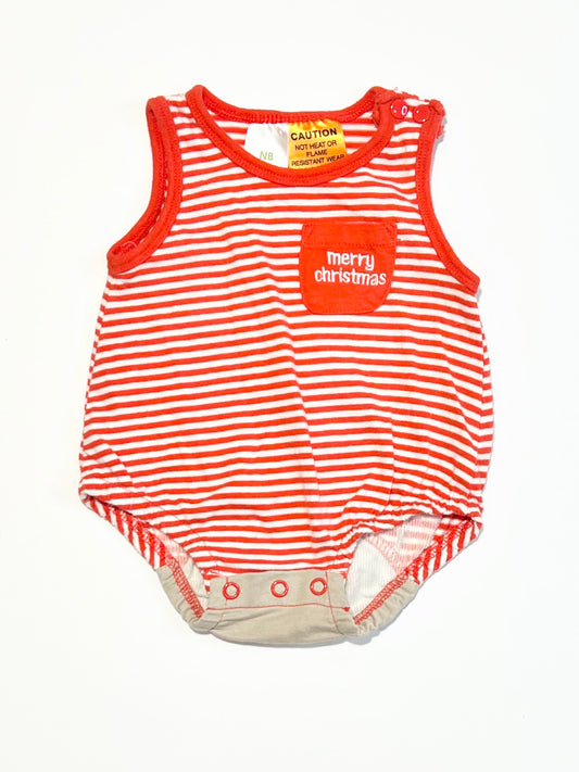 Christmas bubblesuit - Size 0000