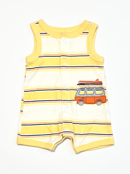 Striped Kombi romper - Size 0000