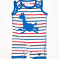 Striped giraffe romper - Size 0000