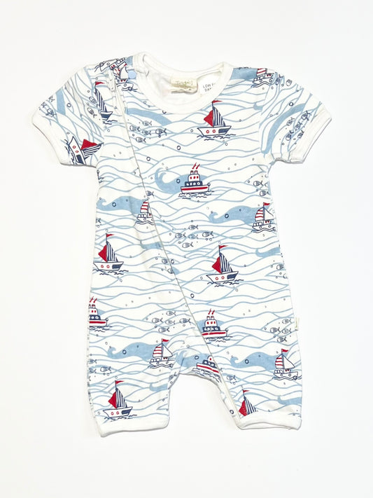 Boats zip romper - Size 0000