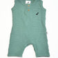 Green waffle romper - Size 0000