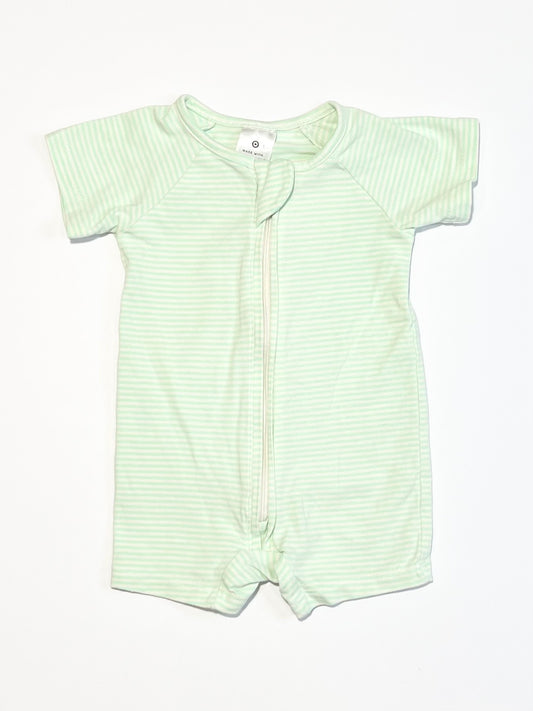Striped zip romper - Size 0000