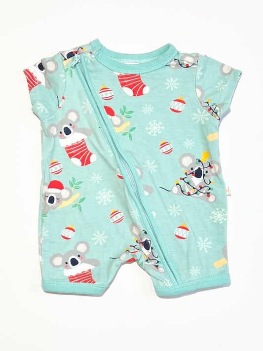Christmas zip romper - Size 0000