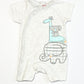 Striped animals romper - Size 0000