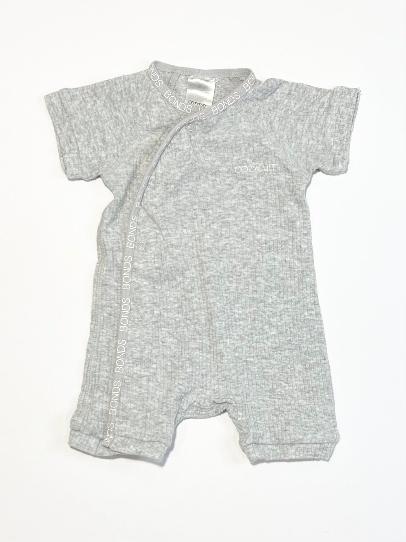 Ribbed Cosysuit romper - Size 0000