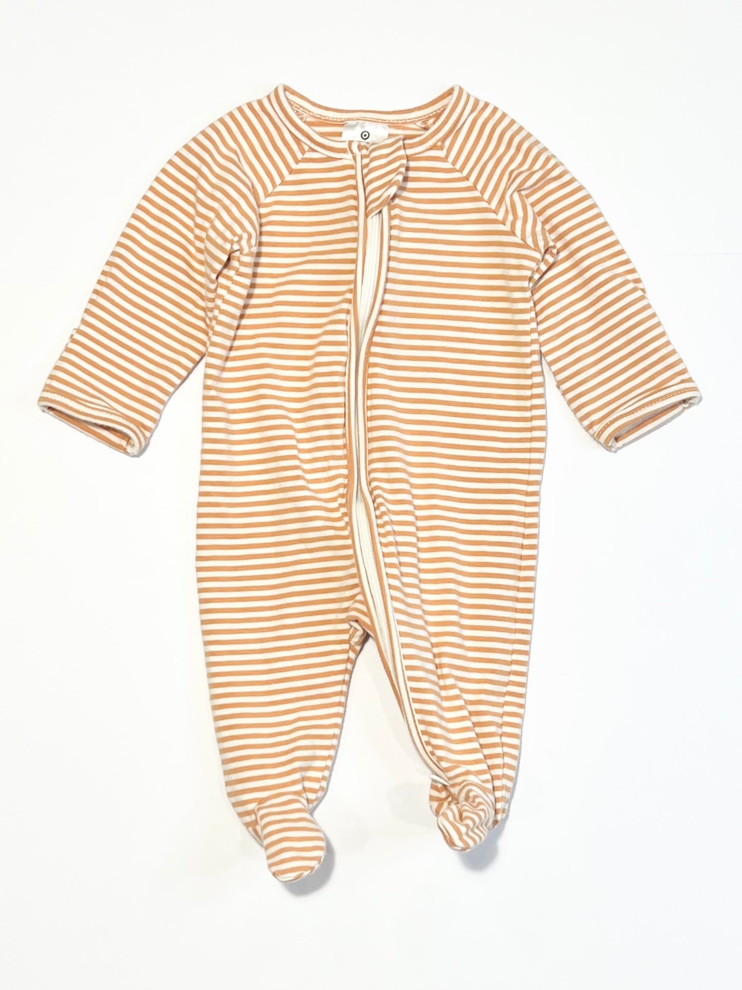 Striped zip onesie - Size 0000