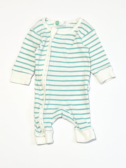 Ribbed zip onesie - Size 0000