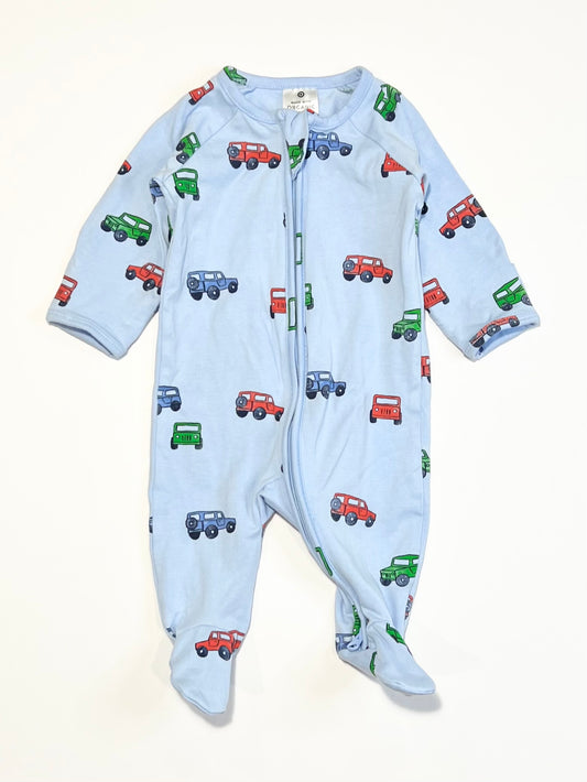 Cars zip onesie - Size 0000