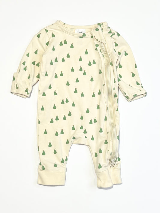 Pears zip onesie - Size 0000