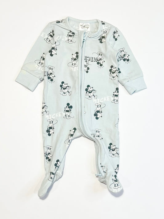 Mickey zip onesie - Size 0000
