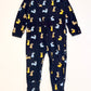 Navy bunny zip onesie - Size 1