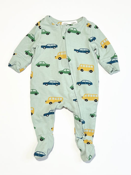Cars zip onesie - Size 0000