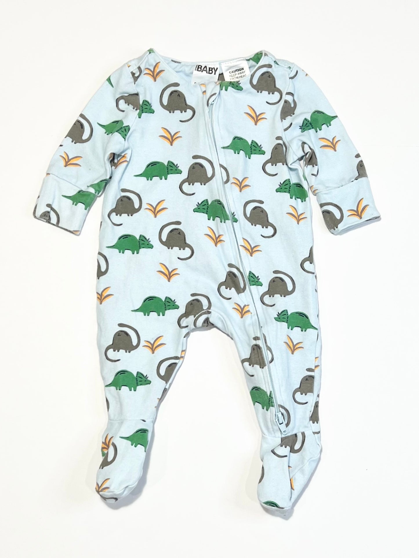 Dinosaurs zip onesie - Size 0000