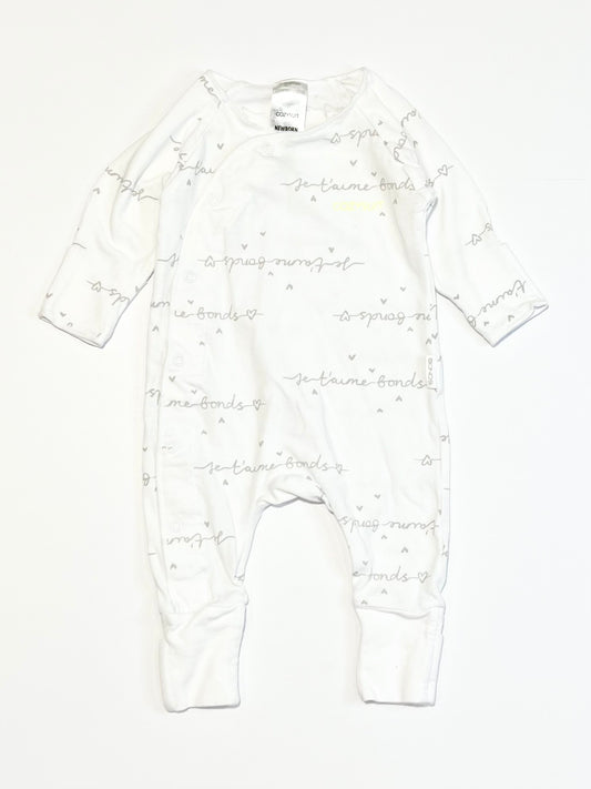 White Cosysuit - Size 0000