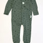 Green 1.0 tog zip onesie - Size 1
