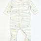 Striped birds zip onesie - Size 0000