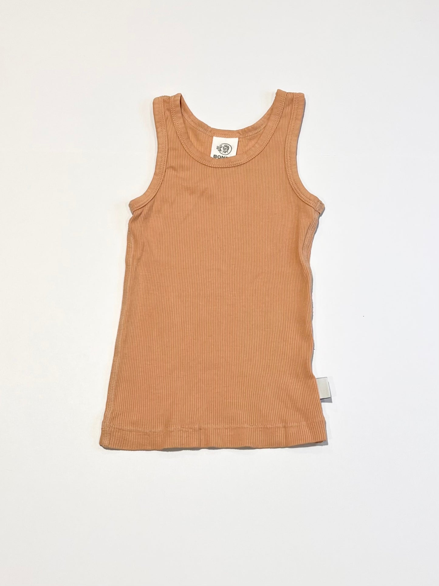 Brown ribbed singlet - Size 1