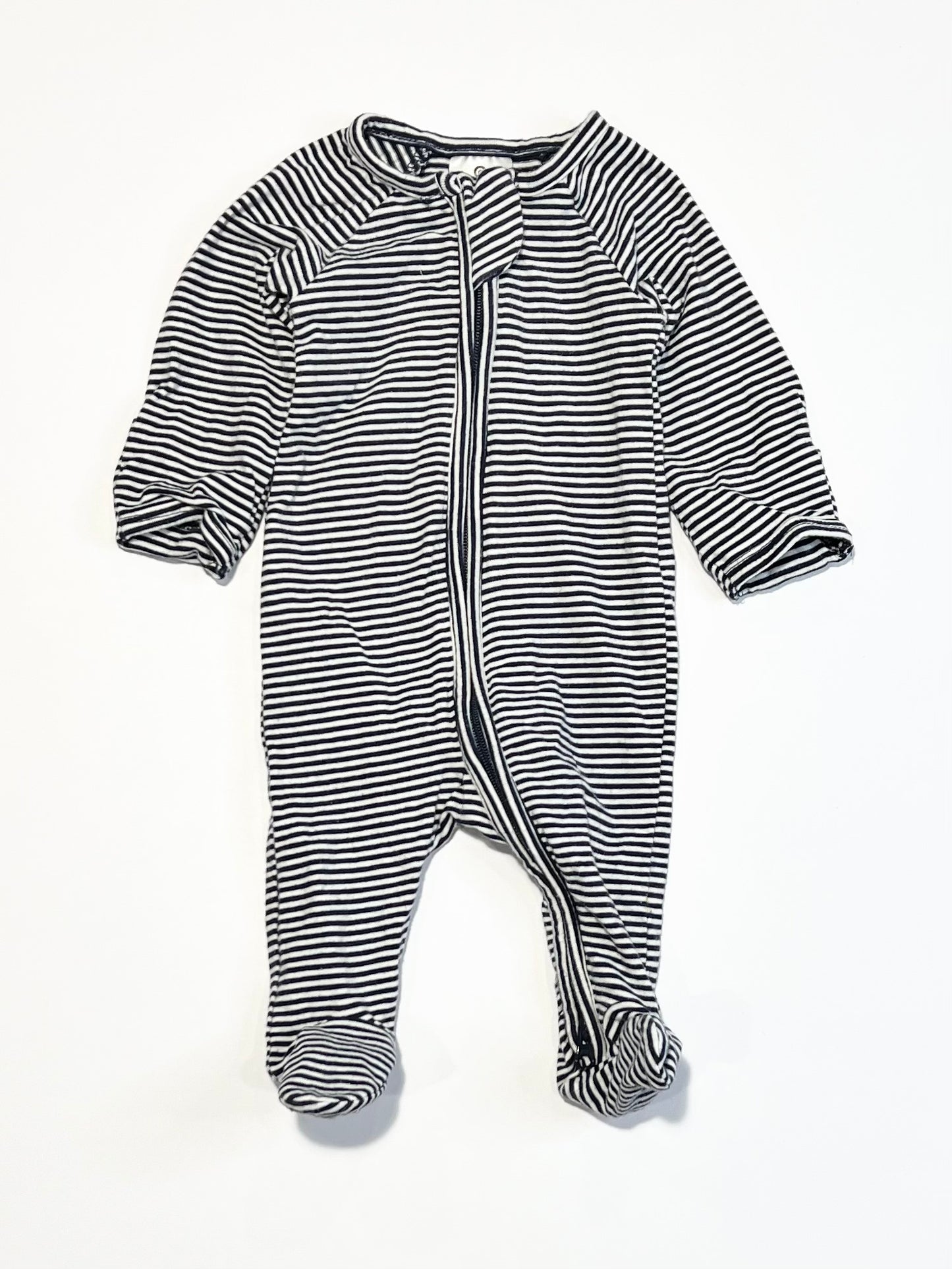 Striped zip onesie - Size 00000