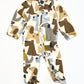 Dogs zip onesie - Size 00000