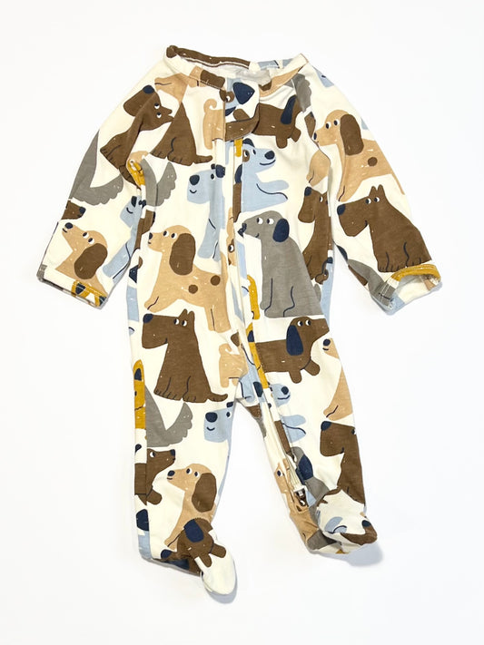 Dogs zip onesie - Size 00000