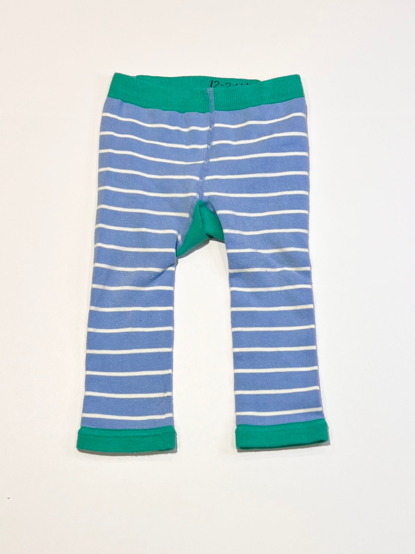 Striped sheep leggings - Size 12-24 months